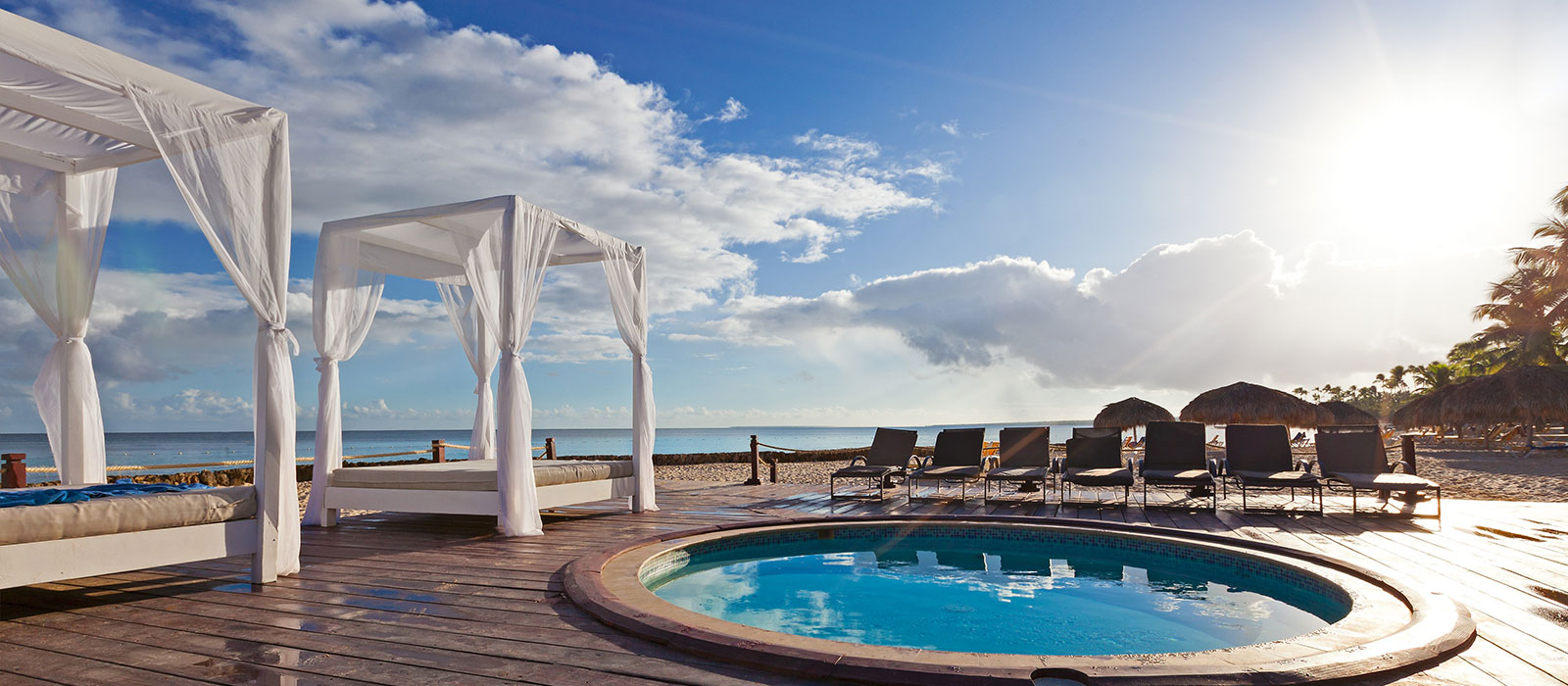 Sunny villa terrace on the Costa del Sol